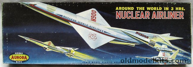 Aurora 1/200 Impetus Nuclear Airliner - 'Around the World in 3 Hours', 129-98 plastic model kit